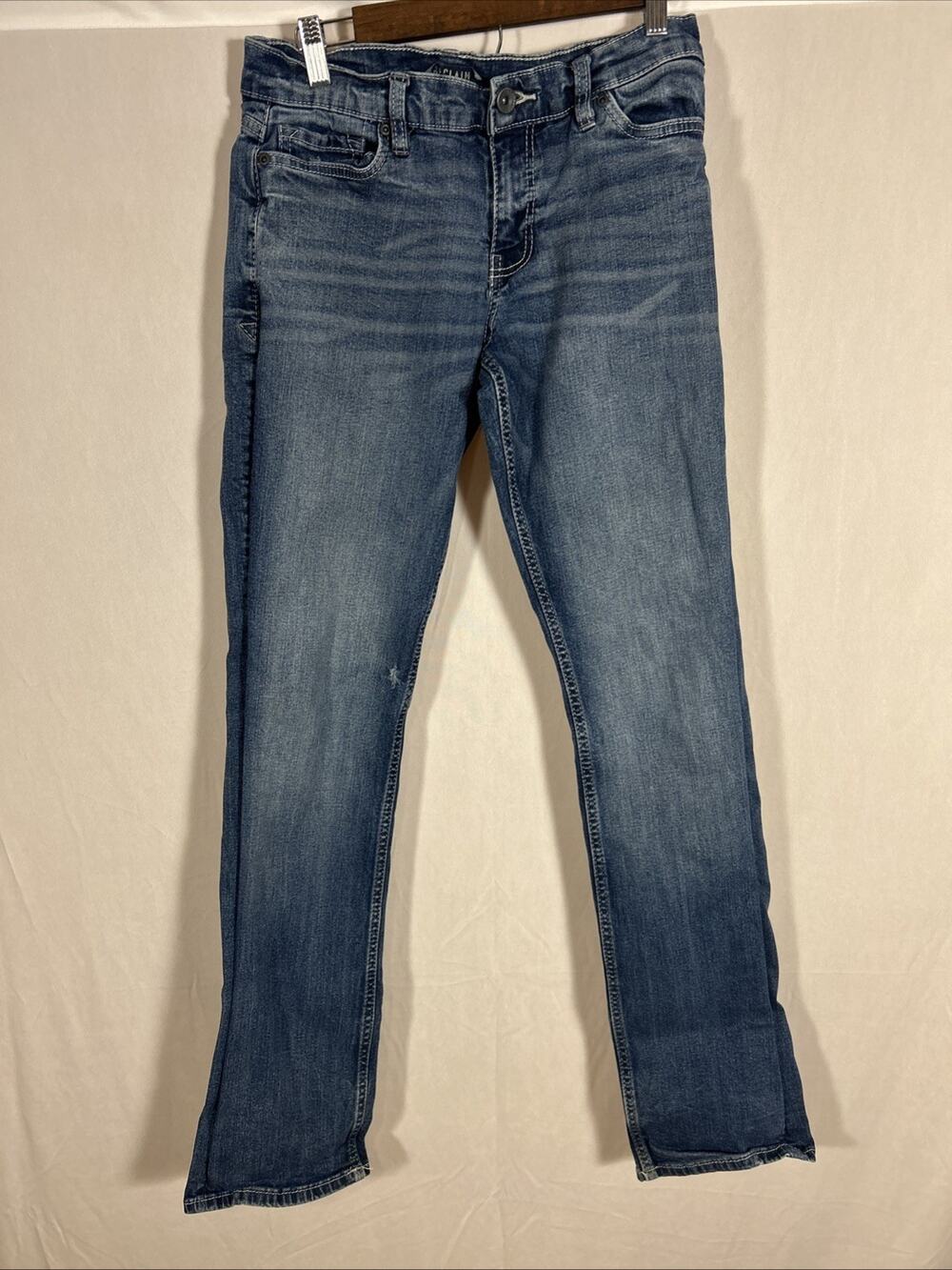 Reclaim Jeans Mens 29x34 Bootcut Light Wash Denim Distressed Casual Pants